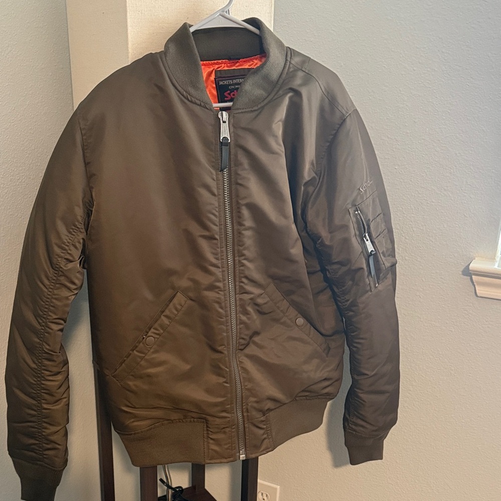 Schott NYC Brown MA-1 Flight Bomber Jacket